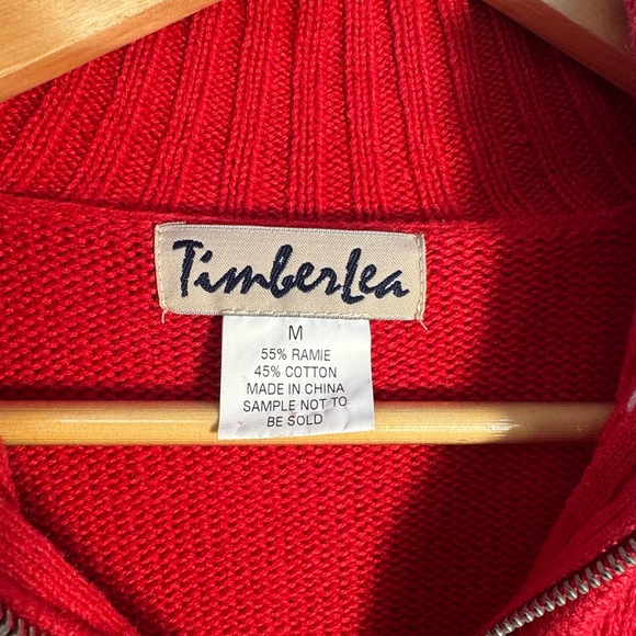 Red Christmas Snowflake Embroidered Sweater Cardigan Medium - Picture 5 of 9